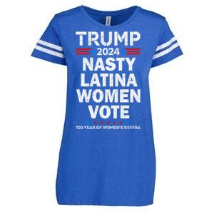 Nasty Latina Women Vote Trump 2024 Presidential 47 Pro Trump Enza Ladies Jersey Football T-Shirt