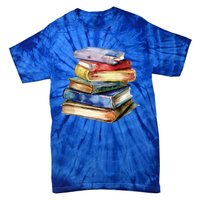 National Library Week Book Reading Library Day Librarian Gift Tie-Dye T-Shirt