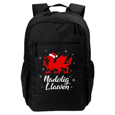 Nadolig Llawen Wales Welsh Cymru Merry Christmas Dragon Backpack