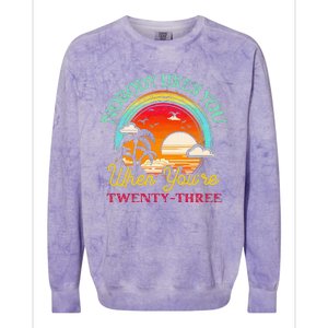 Nobody Likes You When YouRe 23 23rd Birthday Twenty Three Colorblast Crewneck Sweatshirt