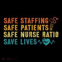 Nurse March 2023 Nurse Support Safe Staffing Save Lives Hoodie