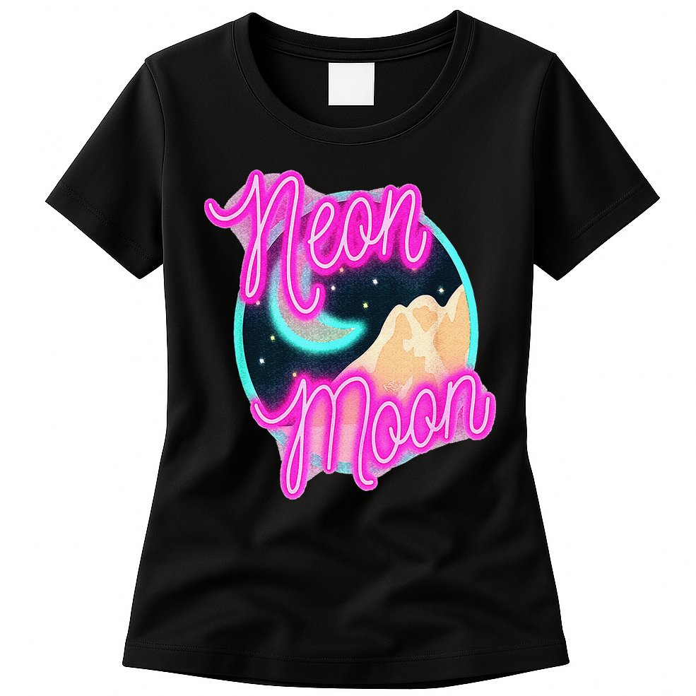 Neon Moon 90s Country Music Womens T-Shirt