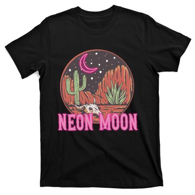 Neon Moon 90s Vintage Retro Country Western Cowboy Cowgirl T-Shirt