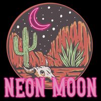 Neon Moon 90s Vintage Retro Country Western Cowboy Cowgirl T-Shirt