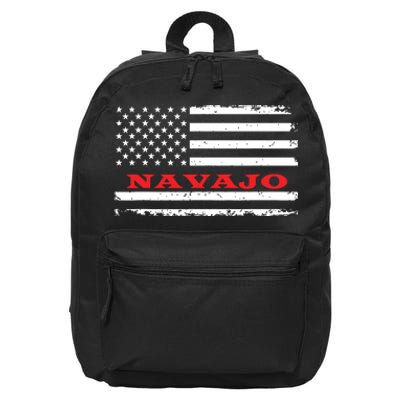 New Mexico American Flag Navajo Usa Patriotic Souvenir 16 in Basic Backpack