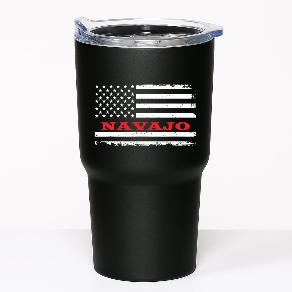 New Mexico American Flag Navajo Usa Patriotic Souvenir Tumbler