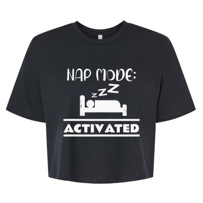 Nap Mode Activated Bella+Canvas Jersey Crop Tee