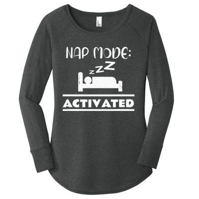 Nap Mode Activated Women's Perfect Tri Tunic Long Sleeve Shirt