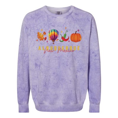 New Mexico Albuquerque Balloon Hot Air Balloon Festival Colorblast Crewneck Sweatshirt