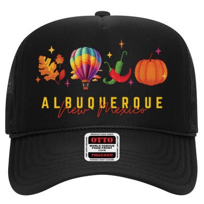 New Mexico Albuquerque Balloon Hot Air Balloon Festival High Crown Mesh Back Trucker Hat