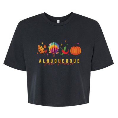 New Mexico Albuquerque Balloon Hot Air Balloon Festival Bella+Canvas Jersey Crop Tee