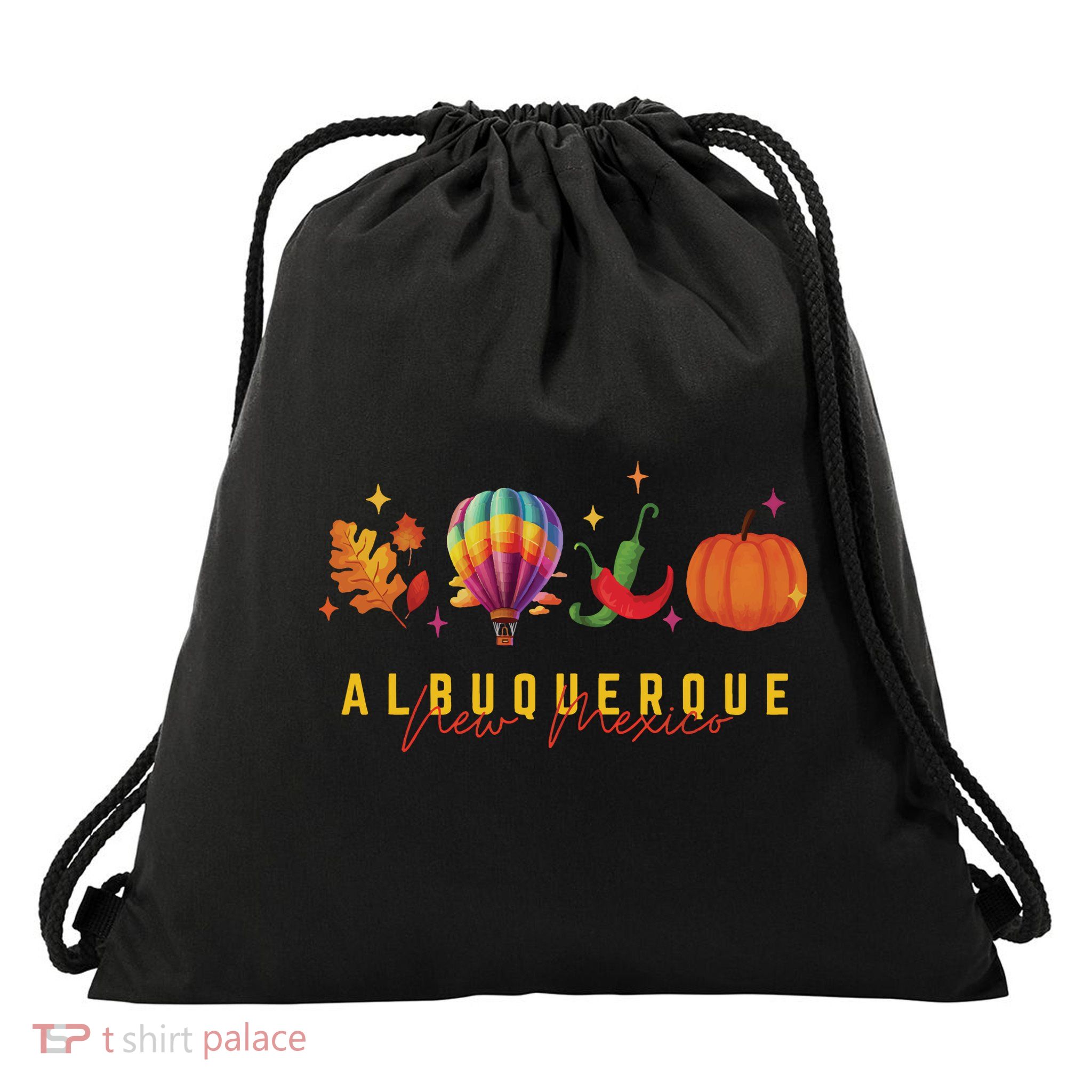 New Mexico Albuquerque Balloon Hot Air Balloon Festival Drawstring Bag