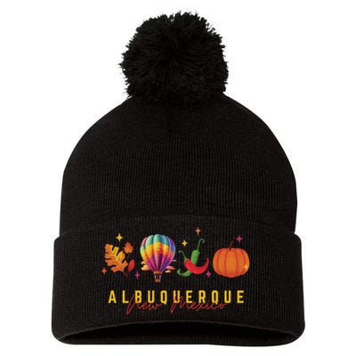 New Mexico Albuquerque Balloon Hot Air Balloon Festival Pom Pom 12in Knit Beanie