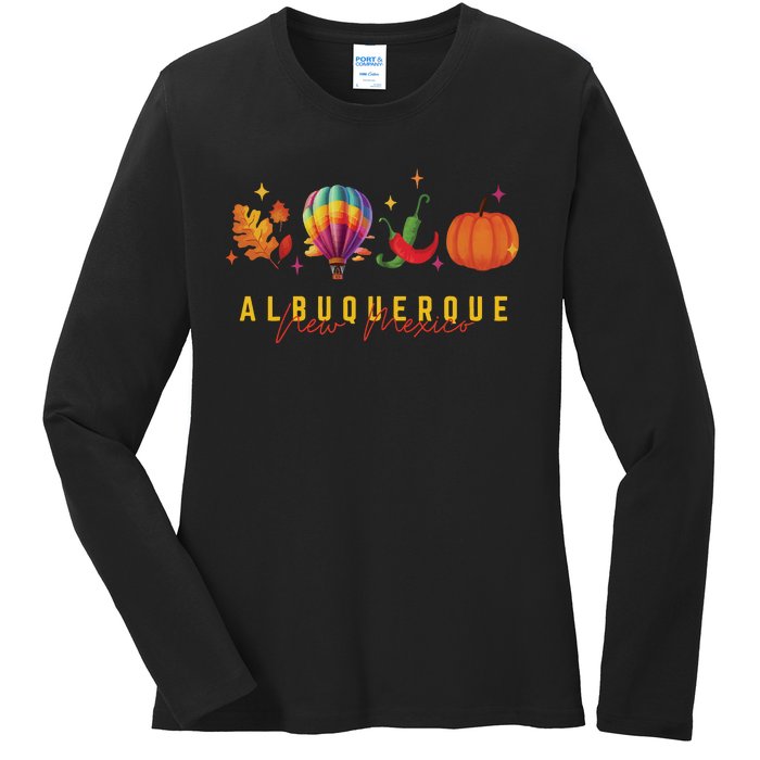 New Mexico Albuquerque Balloon Hot Air Balloon Festival Ladies Long Sleeve Shirt