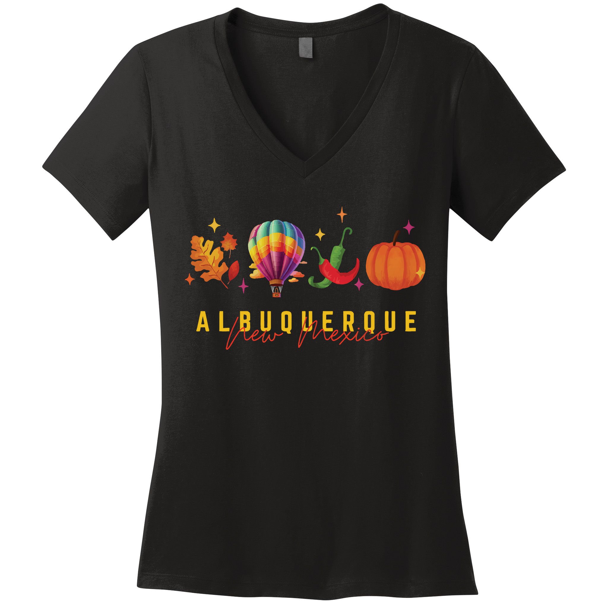 New Mexico Albuquerque Balloon Hot Air Balloon Festival Women's V-Neck T-Shirt