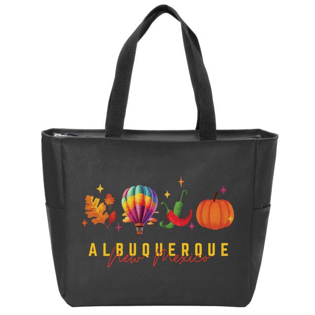 New Mexico Albuquerque Balloon Hot Air Balloon Festival Zip Tote Bag