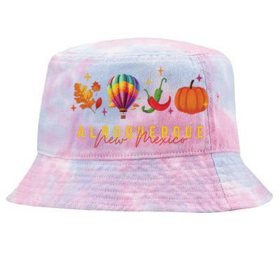 New Mexico Albuquerque Balloon Hot Air Balloon Festival Tie-Dyed Bucket Hat