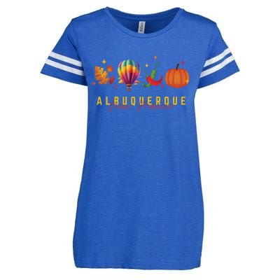 New Mexico Albuquerque Balloon Hot Air Balloon Festival Enza Ladies Jersey Football T-Shirt