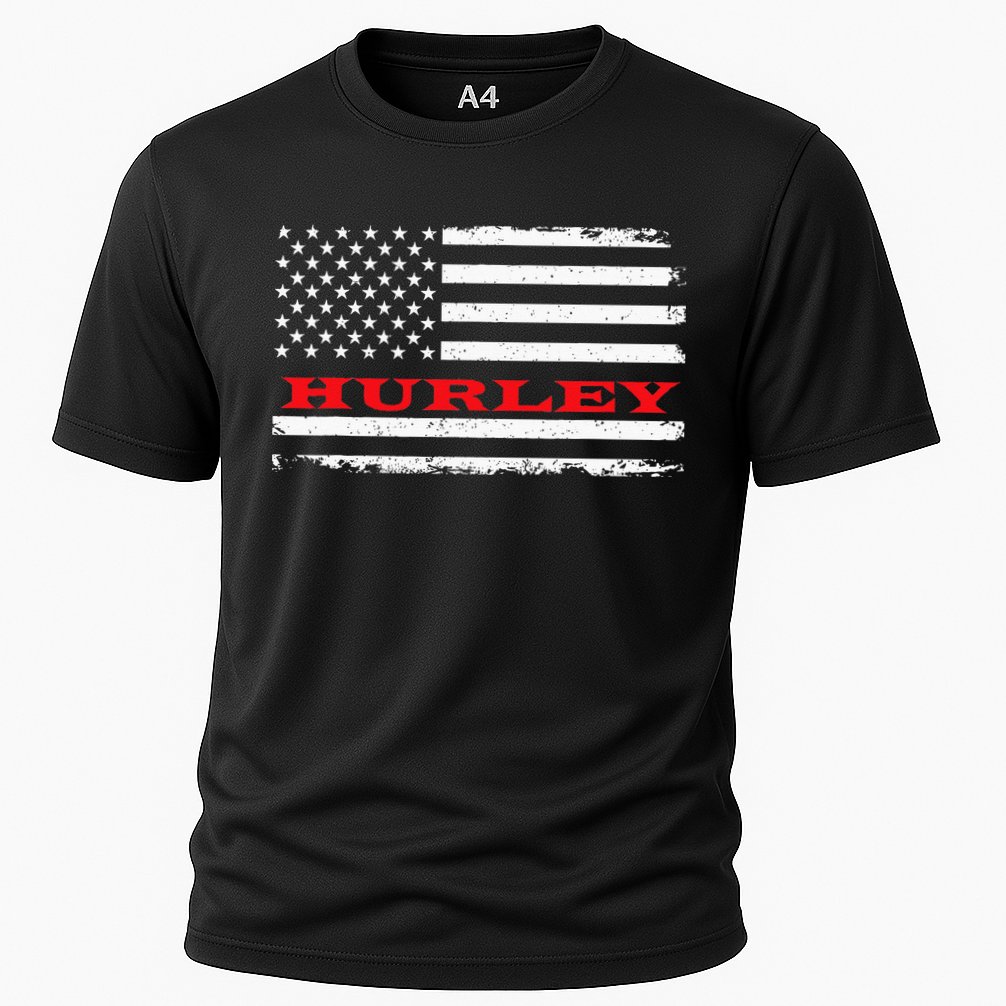 New Mexico American Flag Hurley USA Patriotic Souvenir Cooling Performance Crew T-Shirt