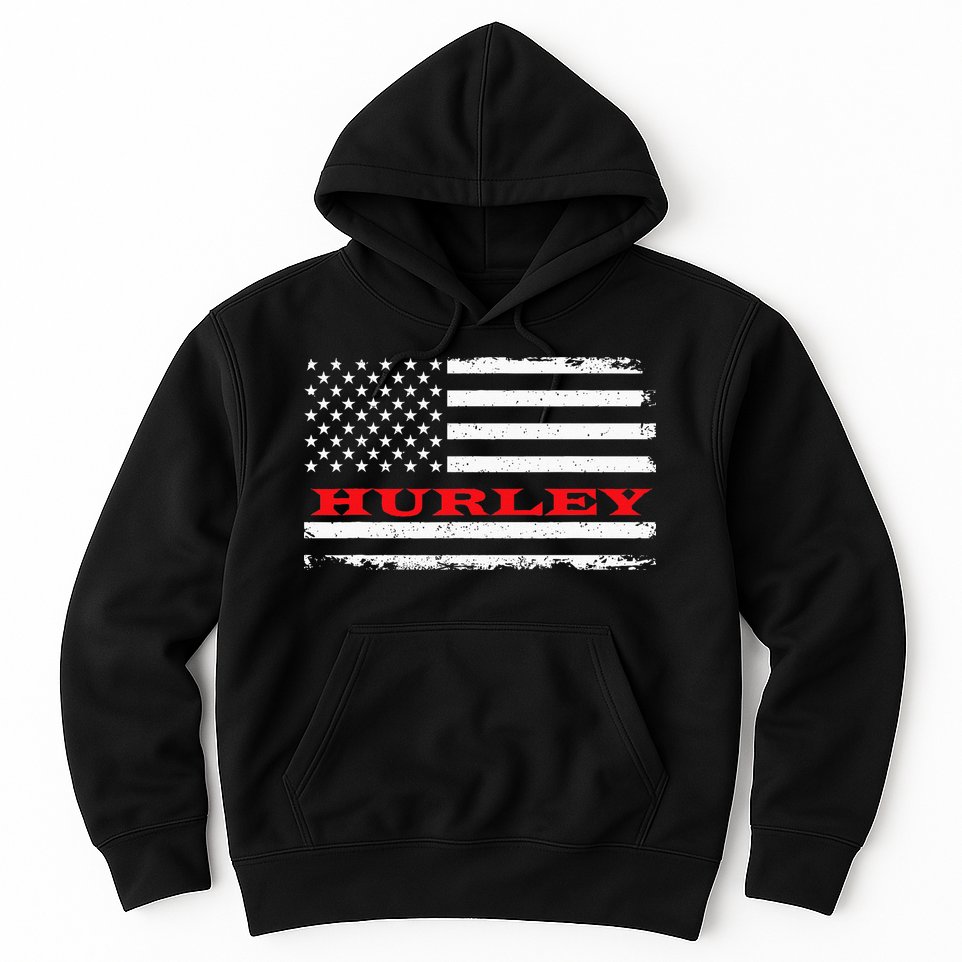 New Mexico American Flag Hurley USA Patriotic Souvenir Hoodie