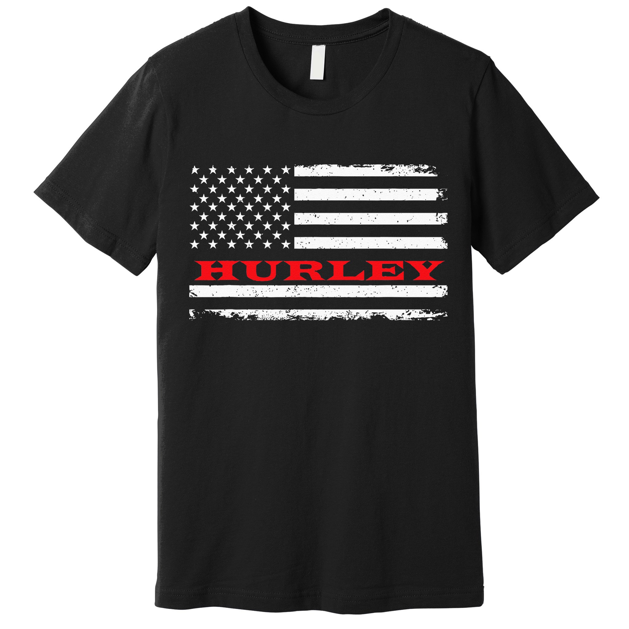New Mexico American Flag Hurley USA Patriotic Souvenir Premium T-Shirt