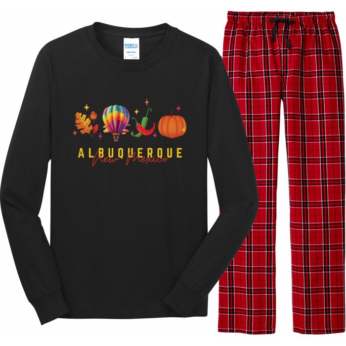 New Mexico Albuquerque Balloon Long Sleeve Pajama Set