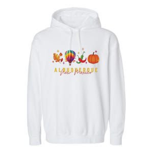 New Mexico Albuquerque Balloon Garment-Dyed Fleece Hoodie