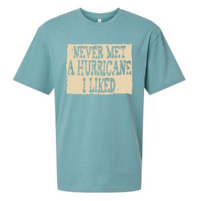 Never Met A Hurricane I Liked Sueded Cloud Jersey T-Shirt