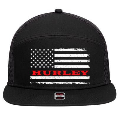 New Mexico American Flag Hurley USA Patriotic Souvenir 7 Panel Mesh Trucker Snapback Hat