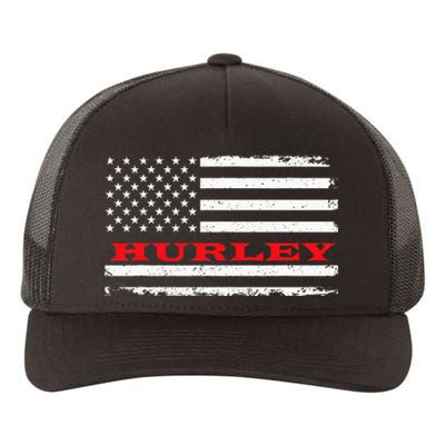 New Mexico American Flag Hurley USA Patriotic Souvenir Yupoong Adult 5-Panel Trucker Hat