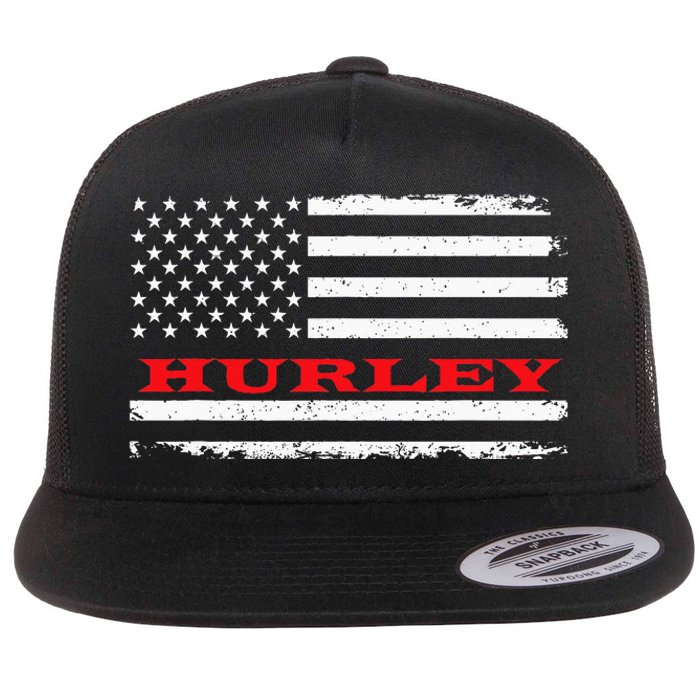 New Mexico American Flag Hurley USA Patriotic Souvenir Flat Bill Trucker Hat