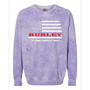 New Mexico American Flag Hurley USA Patriotic Souvenir Colorblast Crewneck Sweatshirt