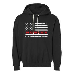 New Mexico American Flag Hurley USA Patriotic Souvenir Garment-Dyed Fleece Hoodie