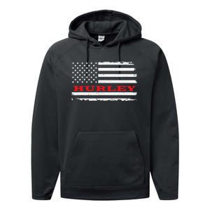 New Mexico American Flag Hurley USA Patriotic Souvenir Performance Fleece Hoodie