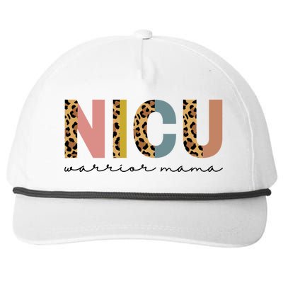 Nicu Mom Appreciation Micro Preemie Nicu Warrior Mama Great Gift Snapback Five-Panel Rope Hat