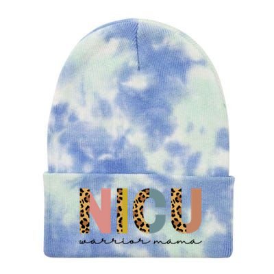 Nicu Mom Appreciation Micro Preemie Nicu Warrior Mama Great Gift Tie Dye 12in Knit Beanie