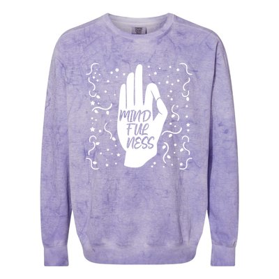 Namaste Mindfulness And Self Awareness Gift Colorblast Crewneck Sweatshirt