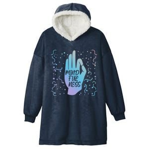 Namaste Mindfulness And Self Awareness Great Gift Hooded Wearable Blanket