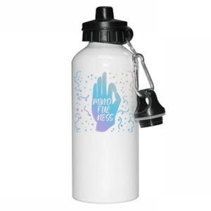 Namaste Mindfulness And Self Awareness Great Gift Aluminum Water Bottle