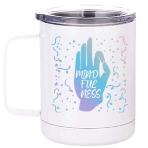 Namaste Mindfulness And Self Awareness Great Gift 12 oz Stainless Steel Tumbler Cup