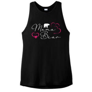 Nlife Mama Bear Mothers Day Ladies PosiCharge Tri-Blend Wicking Tank