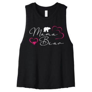 Nlife Mama Bear Mothers Day Women's Racerback Cropped Tank