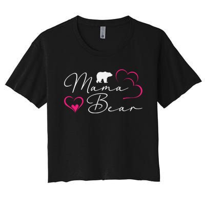 Nlife Mama Bear Mothers Day Women's Crop Top Tee