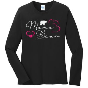 Nlife Mama Bear Mothers Day Ladies Long Sleeve Shirt