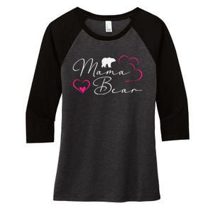 Nlife Mama Bear Mothers Day Women's Tri-Blend 3/4-Sleeve Raglan Shirt