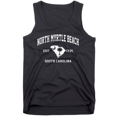 North Myrtle Beach South Carolina SC Vintage State Athletic Tank Top