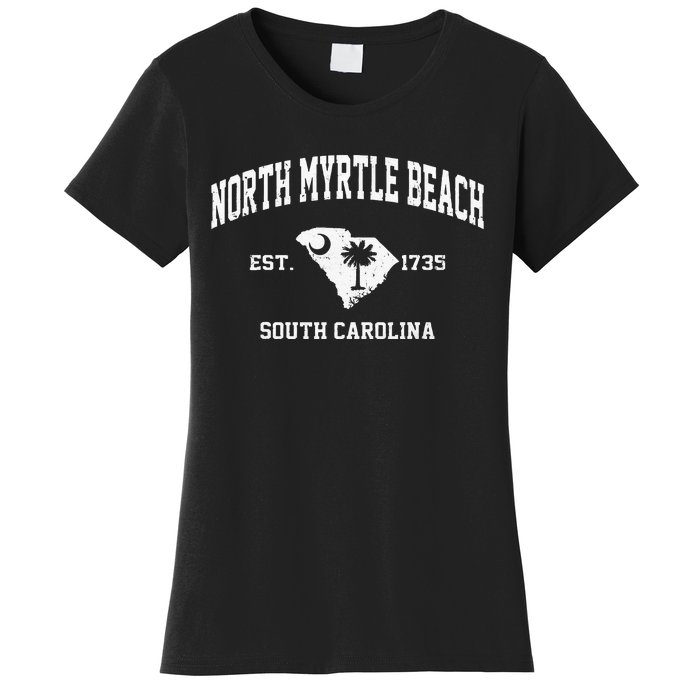 North Myrtle Beach South Carolina SC Vintage State Athletic Women's T-Shirt