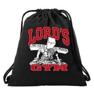 New Motivation BodyBuilder The Lord's Gym Cool Design Drawstring Bag