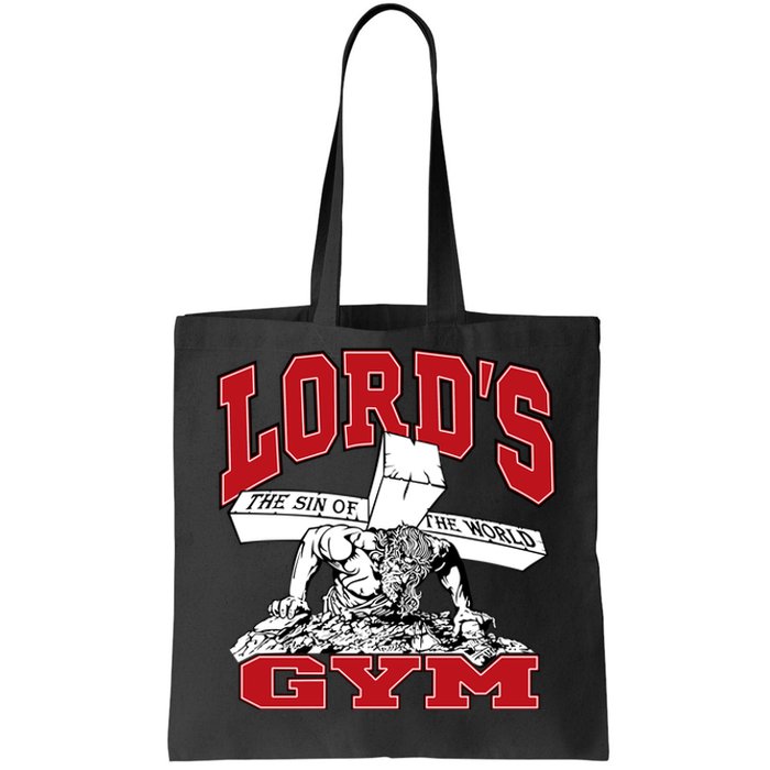 New Motivation BodyBuilder The Lord's Gym Cool Design Tote Bag