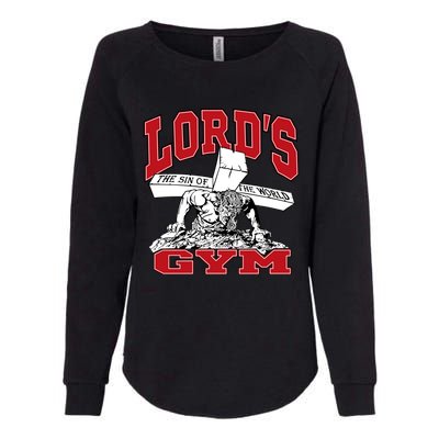 New Motivation BodyBuilder The Lord's Gym Cool Design Womens California Wash Sweatshirt